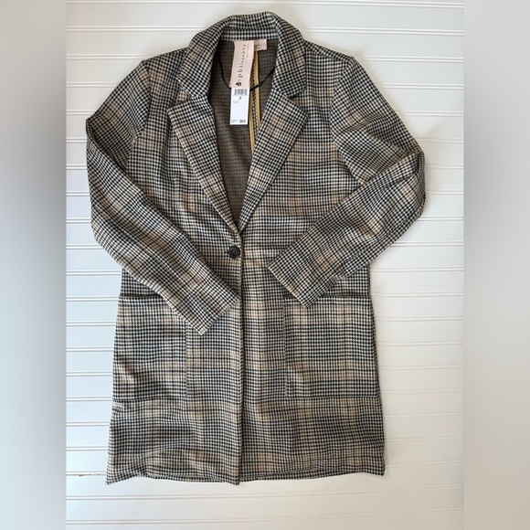 Philosophy Jackets & Blazers - Philosophy Womens Textured Long Suit Jacket Career Small NEW. 778